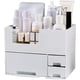 thumbnail image 1 of Organizador de maquillaje de escritorio moderno y accesible, espaciosos compartimentos, soporte para cosméticos, belleza, cabello, uñas, perfumes y cuidado de la piel, perfecto para el baño y el, 1 of 8