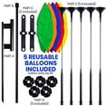 thumbnail image 2 of Reusable Balloon Cluster Kit with Ground Spike and Pole, Car Dealership Advertising Balloons, 5 Multi-Color Balloons, 2 of 7
