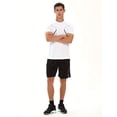 thumbnail image 7 of alpinario Men's Quick-Dry Athletic T-Shirt, Breathable Moisture-Wicking Short Sleeve Top with Loose Fit and Gradient Design, Lightweight Round Neck Gym Casual Running Basketball Training Shirt 1pc, 7 of 7