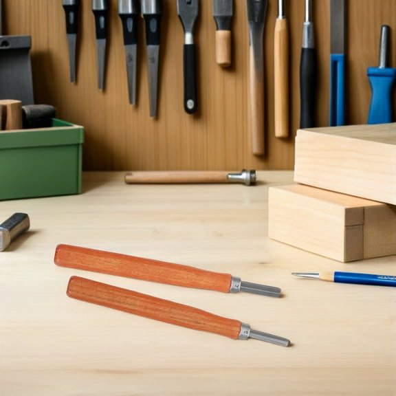 ETEREAUTY Wood Chisel Set with Steel Blades and Ergonomic Rosewood Handles, 1 Set for Precision Woodworking