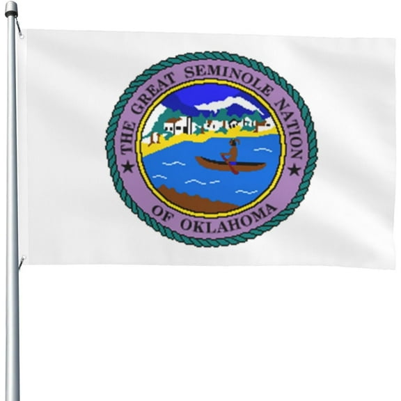 Double Sided Flag Of The Seminole Nation Of Oklahoma Flag 4x6 FT Outdoor Flags Banners Durable Patio Indoor Decorative Flags Home Party Welcome Flag 4by6 Flag
