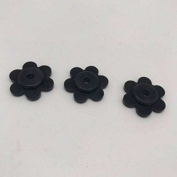 NICEXMAS 12Pcs Garden Flag Stoppers Black Rubber Windproof Lawn Flag Fixing Tool for Outdoor Use
