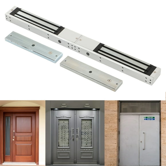 Electromagnetic Lock, Antirust Holding Force 280KG Mount Double Door Mag Lock Aluminum Alloy For Wooden Metal Glass Doors