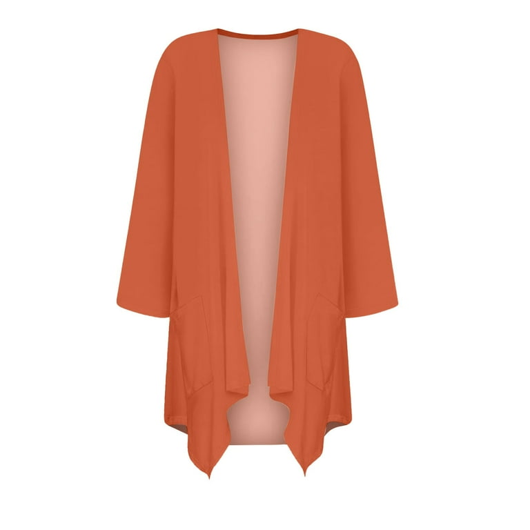 Sofra Women & Plus Size Lightweight Draped Open Front Rayon Summer Cardigan - Ivory / S