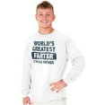 thumbnail image 5 of World's Greatest Farter Funny Fathers Men's Long Sleeve Tee T Shirt Brisco Brands S, 5 of 6