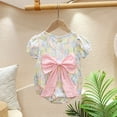 thumbnail image 2 of Gibobby Ropa Para Bebe de niña recién nacida con Floral de manga corta con cuello Halter, mono exterior, mono, ropa(A, 12-18 Meses), 2 of 4