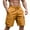 Earthy Yellow, variant on Men's Drawstring Waist Casual Cargo Shorts, Loose-Fit Solid Color Work Shorts with 6 Pockets, Breathable Outdoor Utility Short Pants ,Earthy Yellow XL