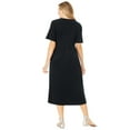 thumbnail image 2 of Woman Within Plus Size Short-Sleeve Button-Front Pocket Dress (Petite Available), 2 of 5