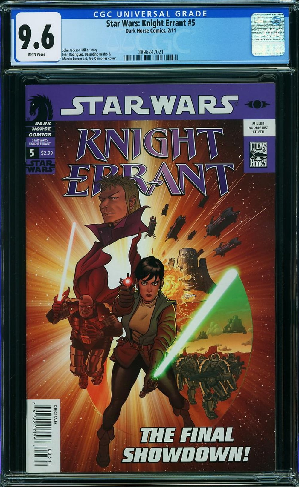 Star Wars: Knight Errant #5 - CGC 9.6 Comic Book - Walmart.com