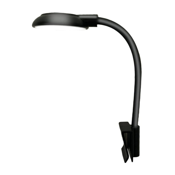 Lámpara para pecera, lámpara con clip para plantas de acuario, lámparas de acuario de bajo consumo, luz Negro