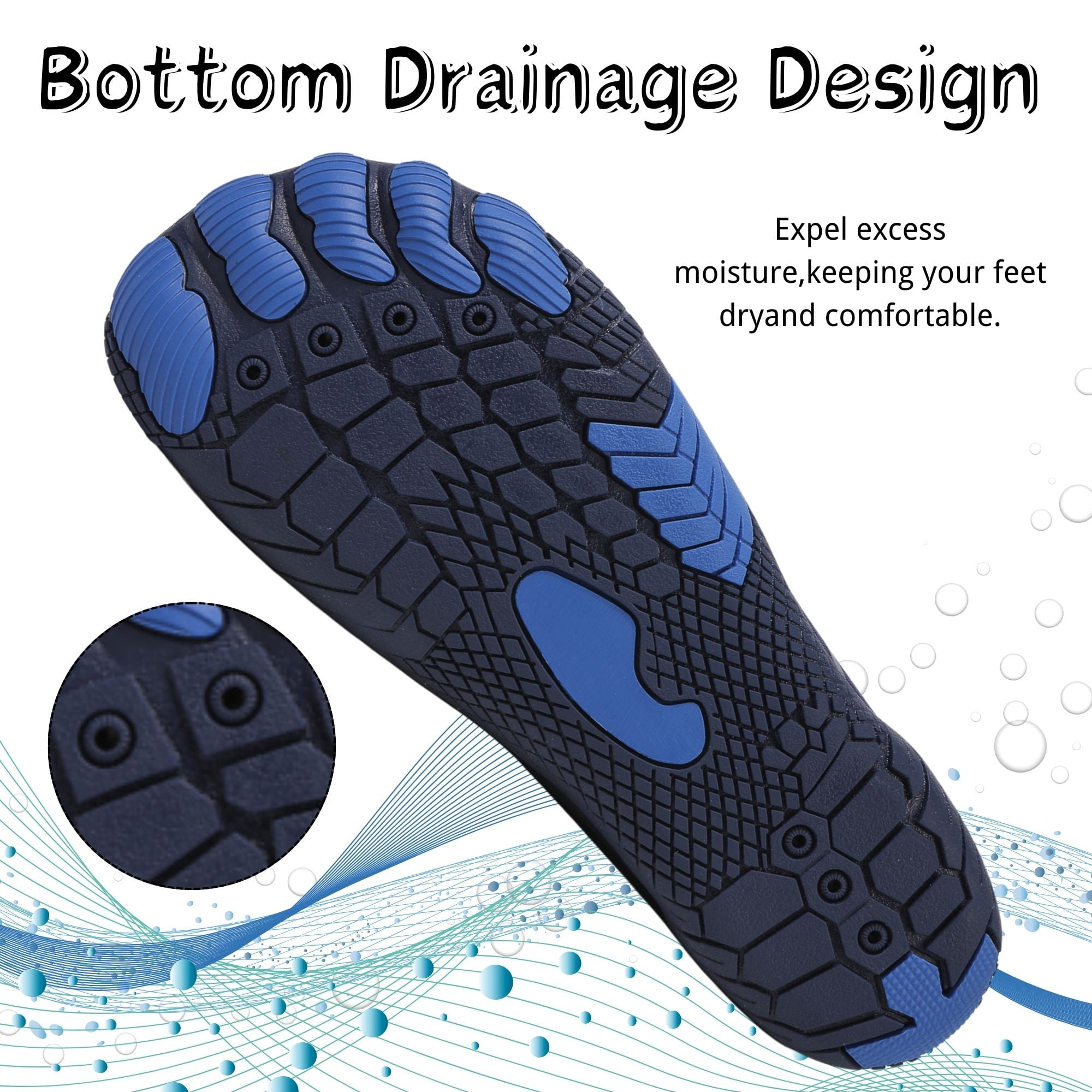 BERANMEY Women's Lightweight Sport Barefoot Shoes Non-slip Breathable Footwear Water Shoes for Womens & Mens Athletic Hike Wide Toe Box Shoes Outdoor Swim Beach