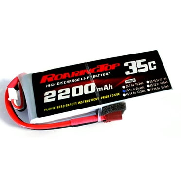 Roaring Top LiPo Battery Pack 35C 2200mAh 3S 11.1V with Deans Plug
