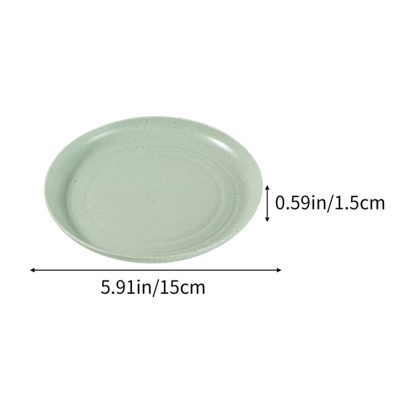 Rkxzt Anti-Whisker Fatigue Cat Dish Whisker Fatigue Bowl Shallow Pet Food Tray for Cats and Dogs 5.91x5.91x0.59in Plastic Dish Storage