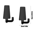 thumbnail image 6 of Yooshoverk 2 Pack Trapezoidal Hooks No Drill Wall Hangers Adhesive Mount Traceless Design Holds Clothes Prevents Damage for Kitchen Bathroom Doors, 6 of 6