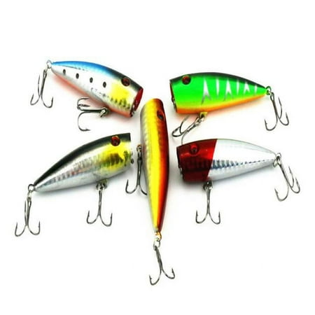 Yatlte Minnow Lures Fishing Hard Baits with Treble Hook Swimbaits Boat Topwater Lures for Trout Bass Perch