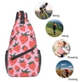 thumbnail image 5 of Lsque Cartoon Strawberry Pattern Cross Chest Bag Diagonally – Premium Durable Front Chest Sling with Adjustable Padded Strap, High-Capacity Storage, 5 of 8