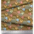 thumbnail image 3 of Soimoi Cotton Poplin Fabric Cute Elephant Kids Decor Fabric Printed Yard 56 Inch Wide, 3 of 3