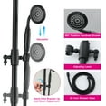 thumbnail image 5 of PROOX Wall Mount Bathroom Rainfall Shower Fixtures Faucet with 8 inch Shower Head Handheld, 5 of 7