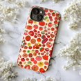 thumbnail image 5 of Cute Tomato Pattern Phone Case, Whimsical Red & Green Cartoon Veggie iPhone Cover for 16 15 14 13 12 11 Pro Max Mini Plus, 5 of 6