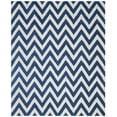 thumbnail image 2 of SAFAVIEH Cambridge Kaitlyn Zig Zag Stripes Wool Area Rug, Navy/Ivory, 9' x 12', 2 of 6