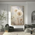 thumbnail image 4 of Blossom Dandelion Textured Oil Painting on Canvas Large Wall Art Abstract Flower Art Handmade Painting Wall Decor Living Room Decor, 4 of 9