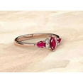 thumbnail image 2 of Hitanshu Jewels Pink CZ Marquise Cut Elegant Women Wedding Ring 14K Rose Gold Plated, 2 of 5