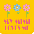 thumbnail image 4 of Inktastic Mimi Loves Me Daisies Girls Baby Bib, 4 of 4