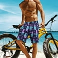 thumbnail image 4 of NICKSUN Men's Swim Trunks, Cute Print Quick Dry Summer Board Beach Shorts with Mesh Lining and Pockets, 4 of 6