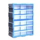 thumbnail image 5 of Caja de almacenamiento de hardware Zulema organizador de tornillos 18 rejillas 18x37,5x48,5cm Azul, 5 of 8