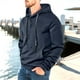 thumbnail image 1 of pstuiky camisas de hombre de manga larga, Sudadera con capucha y bolsillo de manga larga holgada informal de colores sólidos para hombre tops de invierno para hombre s, 1 of 4