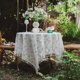thumbnail image 5 of Mantel, jardín roto, mantel de algodón y lino, mantel decorativo para picnic, 5 of 5