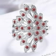 thumbnail image 4 of Bijoux en Liquidation Mode Dames Style Paon Ouverture Ajustée Rouge, 4 of 6