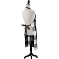 thumbnail image 4 of Fennco Styles Black and White Buffalo Check Plaid Cotton Kitchen Home Apron, 4 of 4