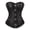 Black, variant on steampunk corset bustier top leather basques womens burlesque plus size buckles pirate halloween costumes Brown 3XL