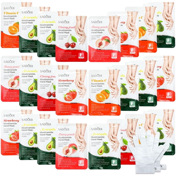 Set de mascarillas de manos Swiffen Fruits Beauty Hydrating, 24 unidades
