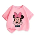 thumbnail image 5 of Camiseta de algodón de Disney de verano con dibujos animados para bebés, niños y niñas, ropa de manga corta de Mickey Mouse, camiseta con estampado de Minnie Kawaii para niños pequeños, 5 of 5