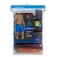 thumbnail image 4 of Fruit of the Loom Men's CoolZone Fly Ringer Boxer Briefs, Extended Sizes, 4 Pack, 4 of 6