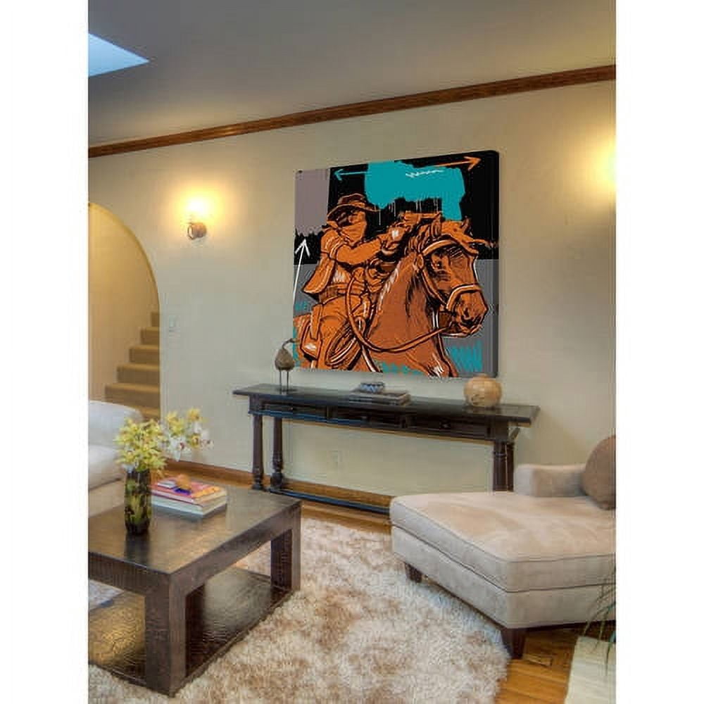 Marmont Hill "Raider II" by Josh Ruggs Painting Print on Wrapped Canvas