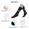 thumbnail image 5 of Pofeuu Red Black Ink Style Bald Eagle Print Compression Socks for Women & Men Circulation - Best Support for Nurses,Running,Athletic,Sports, 5 of 7