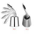 thumbnail image 1 of ziyahihome Bouchon de Vin en Acier Inoxydable Réutilisable Bouteille Étanche Scellant Bouchon de Bouteille de Vin Silicone Boisson Bouteille Scellant Vin Frais Épargnant, 1 of 6