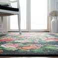 thumbnail image 5 of SAFAVIEH Journey Marvyn Floral Machine Washable Area Rug, Charcoal/Green, 7'9" x 10', 5 of 9