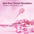 thumbnail image 3 of 10 Vibrating Modes Mini Rose Clitoral Vibrator,Rose Vibrator Massager for Women,Adlut Sex Toys for Female Couple-White Pink, 3 of 9