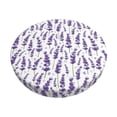 thumbnail image 6 of Uemuo Lavender Flowers Pattern Round Bar Stool Seat Covers Washable Stool Cushion Slipcover Elastic Bar Chair Covers-12 inch, 6 of 7