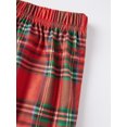 thumbnail image 6 of Christmas Family Pajamas Matching Set Plaid Pattern Holiday Sleepwear Set with Dog Shirt, 6 of 10