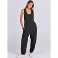 thumbnail image 6 of ANRABESS Harem Jumpsuit for Women Sleeveless Baggy Overalls Romper with Pockets, Drawstring Loose Summer One Piece Outfit Size M, 6 of 8