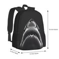 thumbnail image 2 of Sigee Black And White Shark for Simple large capacity backpack Travel Laptop Backpack, Business for Travel and Daily Use, 2 of 9