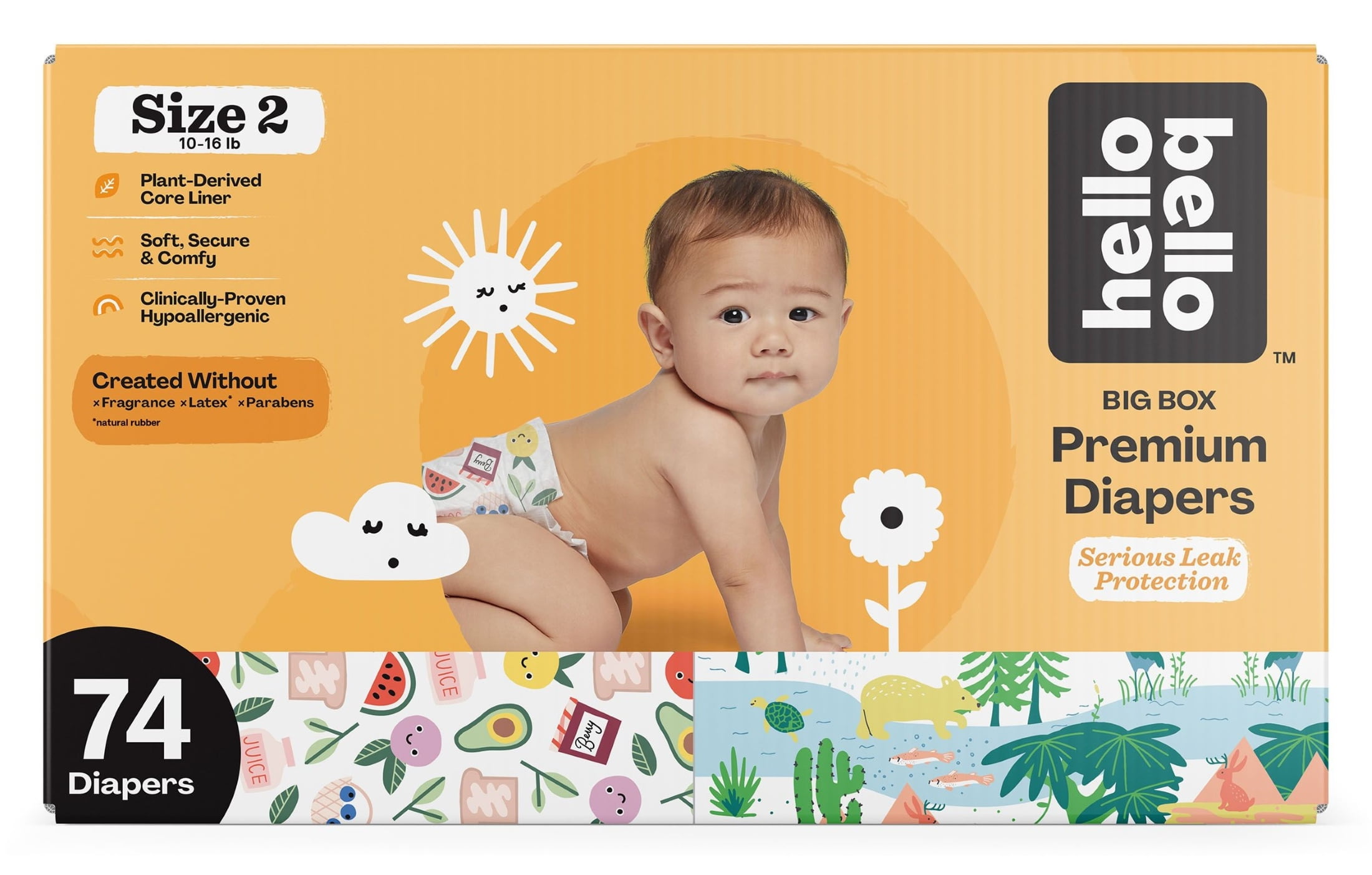 Hello Bello Diapers, Size 2, 74 Count (Select for More Options