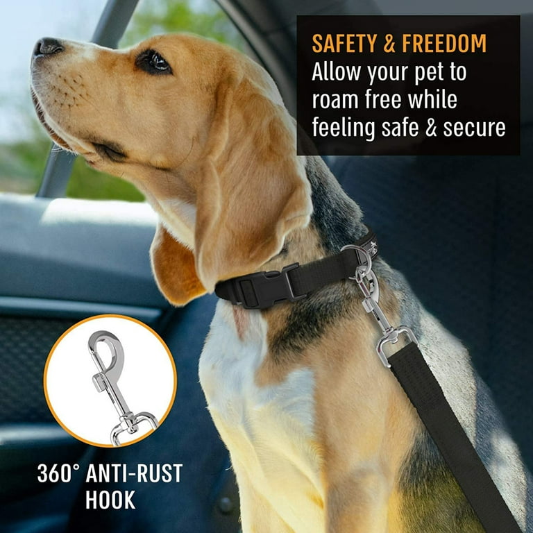 Dog Car Harness, 1-Pack Dog Seat Belt for Cars, Trucks, Travel