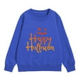 thumbnail image 1 of PMVFHDE Liquidation Chandail en Molleton pour Enfants, Chandail en Molleton Imprimé pour Tout-Petits, Manches Longues, Col Rond, Automne, Pull Décontracté Bleu, 100, 1 of 3