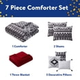 thumbnail image 4 of VCNY Home Modern Tribal 7 Piece Comforter Set, Full/Queen, 4 of 7